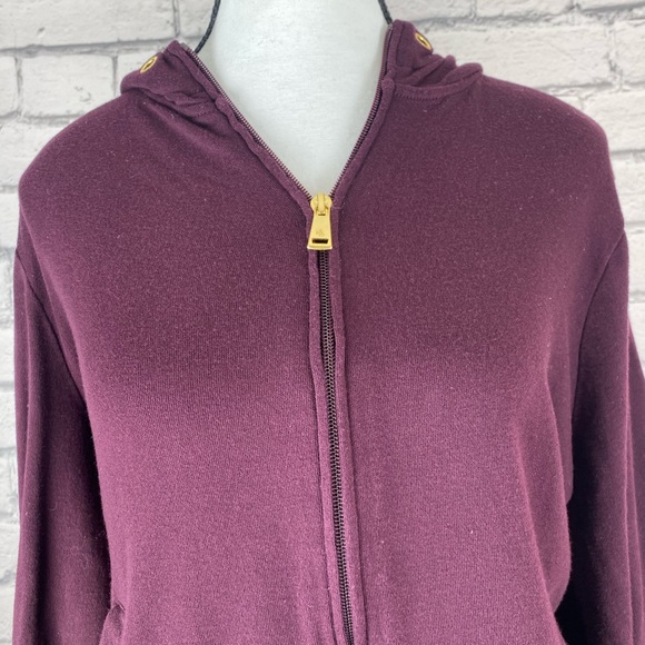 Lauren Ralph Lauren Purple Hoodie Sweatshirt size Large - Picture 5 of 12
